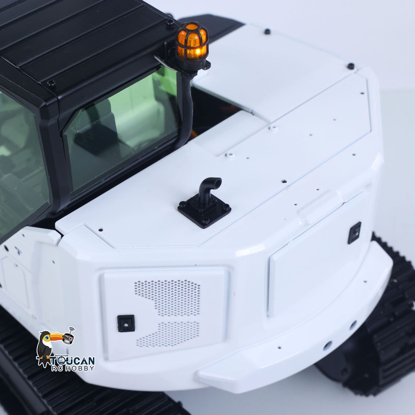 Metal 1/14 C308 Radio Control Hydraulic Excavator 4Valve RC Digger Engineering Vehicle Flysky ST8 Radio Lights Battery Assembled