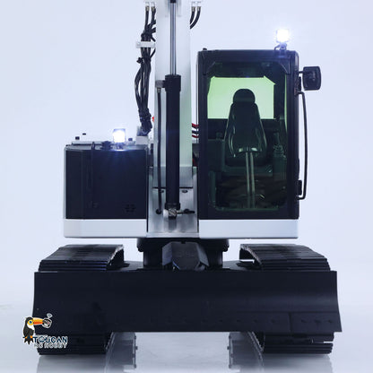 Metal 1/14 C308 Radio Control Hydraulic Excavator 4Valve RC Digger Engineering Vehicle Flysky ST8 Radio Lights Battery Assembled