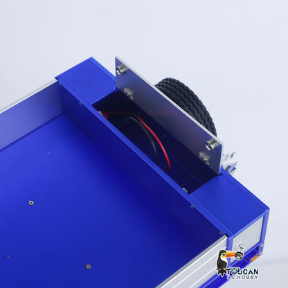 Degree 1/14 Metal 997 Heavy 4Axle Steering Trailer With Rear Ramps