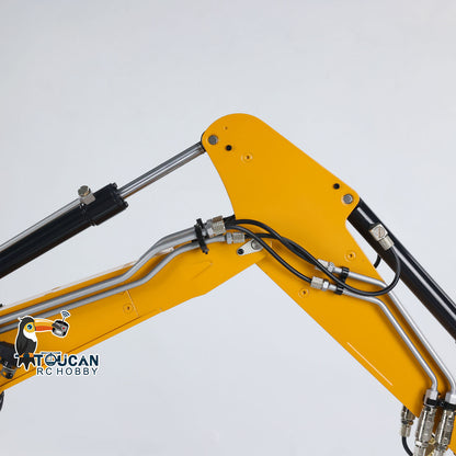 MTM 1/14 946-3 RC 3 Arme lackiert montiert Metall Hydraulische ARTR Raupenbagger Bagger mit Aufreißer Greifer Zweischalengreifer