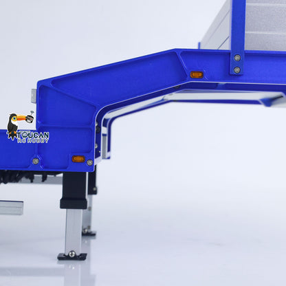 Degree 1/14 Metal 997 Heavy 4Axle Steering Trailer With Rear Ramps