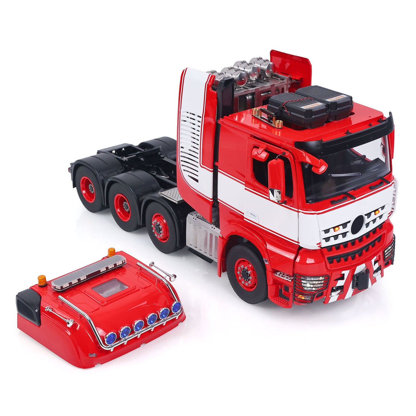 Camion tracteur télécommandé LESU 1/14 8x8 pour voiture télécommandée TAMIYA 3363