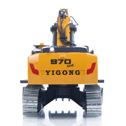 US STOCK 1/50 RC Excavator K970 Engineering Vehicle Remote Control Electric Lifting Digger Metal Bucket Tracks Light Sound RTR Battery