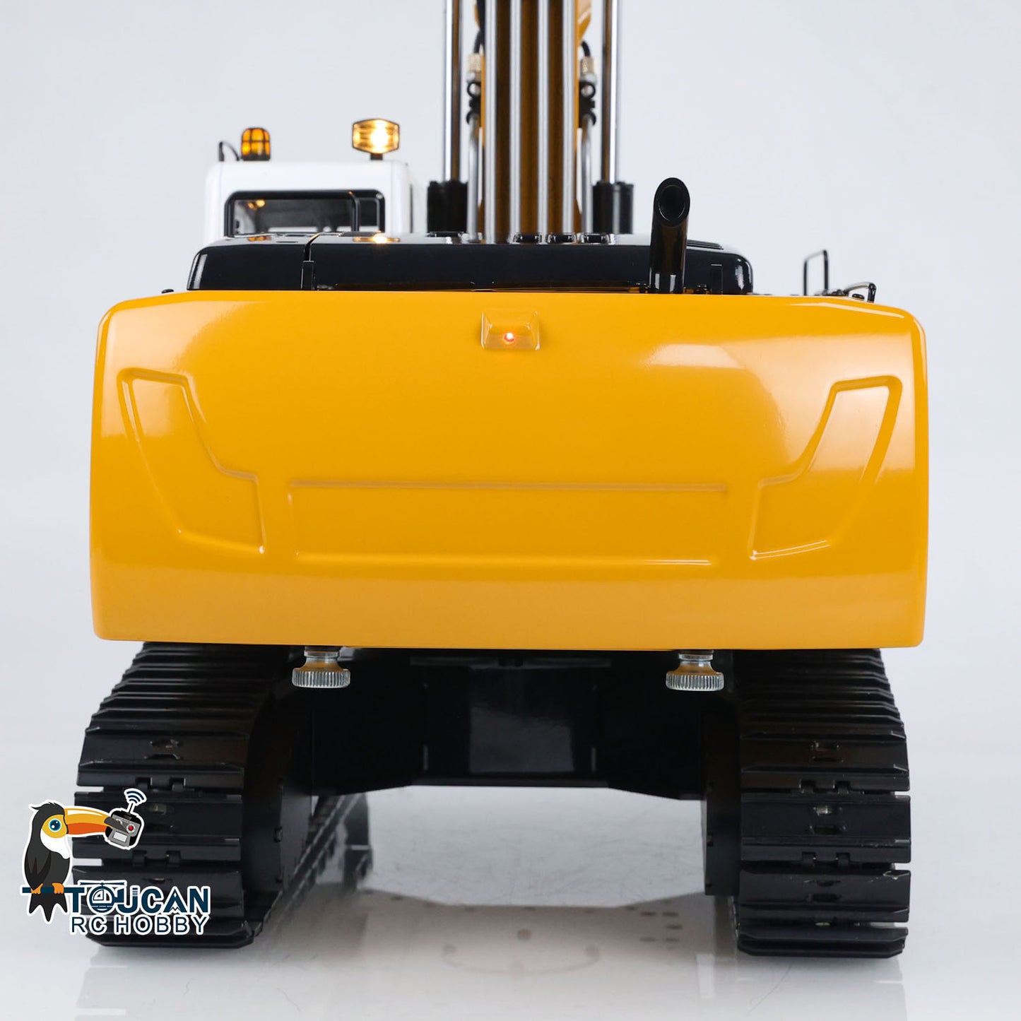 MTM 1/14 946-3 RC 3 Arme lackiert montiert Metall Hydraulische ARTR Raupenbagger Bagger mit Aufreißer Greifer Zweischalengreifer