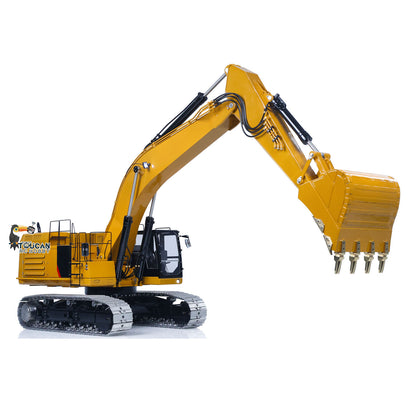Finished LESU 1/14 Hydraulic RC Excavator 374 C374F Radio Controlled Digger Heavy Machine Construction Car PL18EV LITE Battery