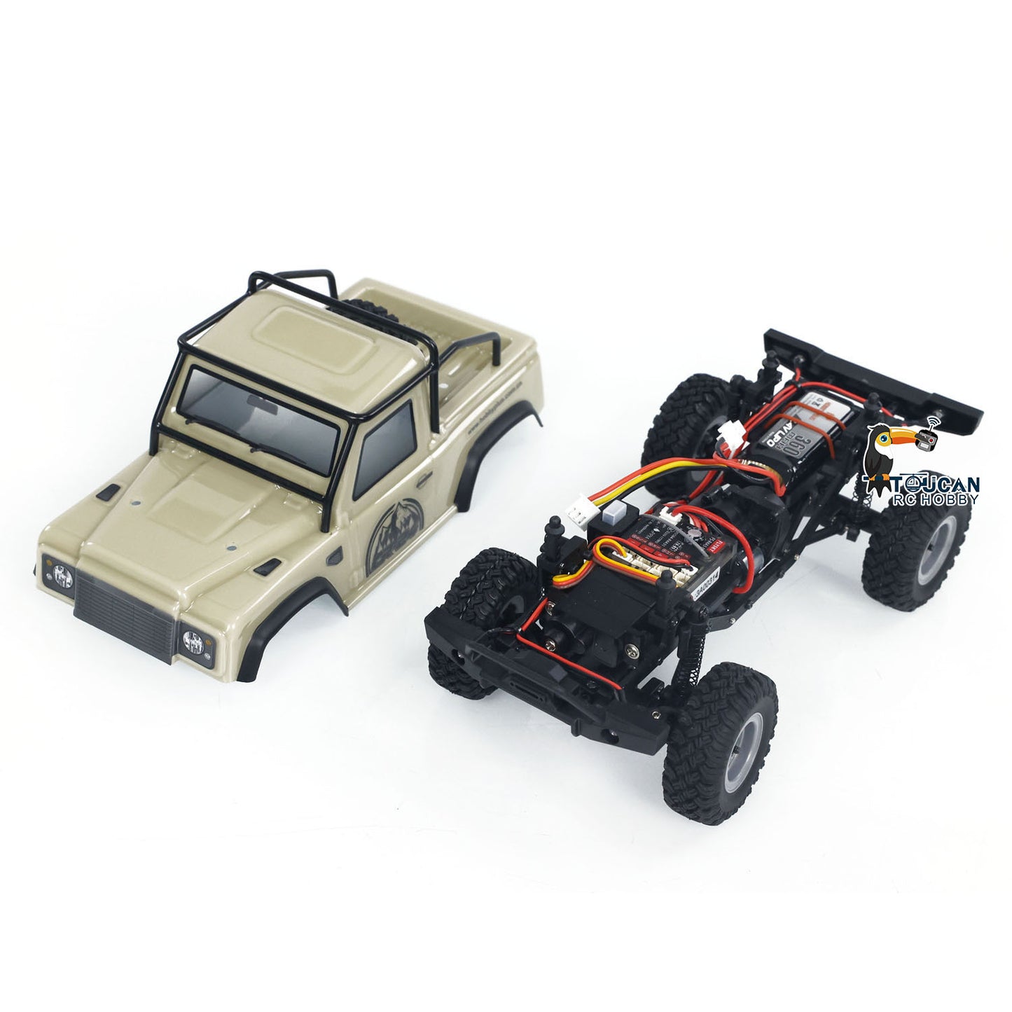 1/24 Mini voiture télécommandée à chenilles 4x4 4WD RC tout-terrain modèle de véhicules