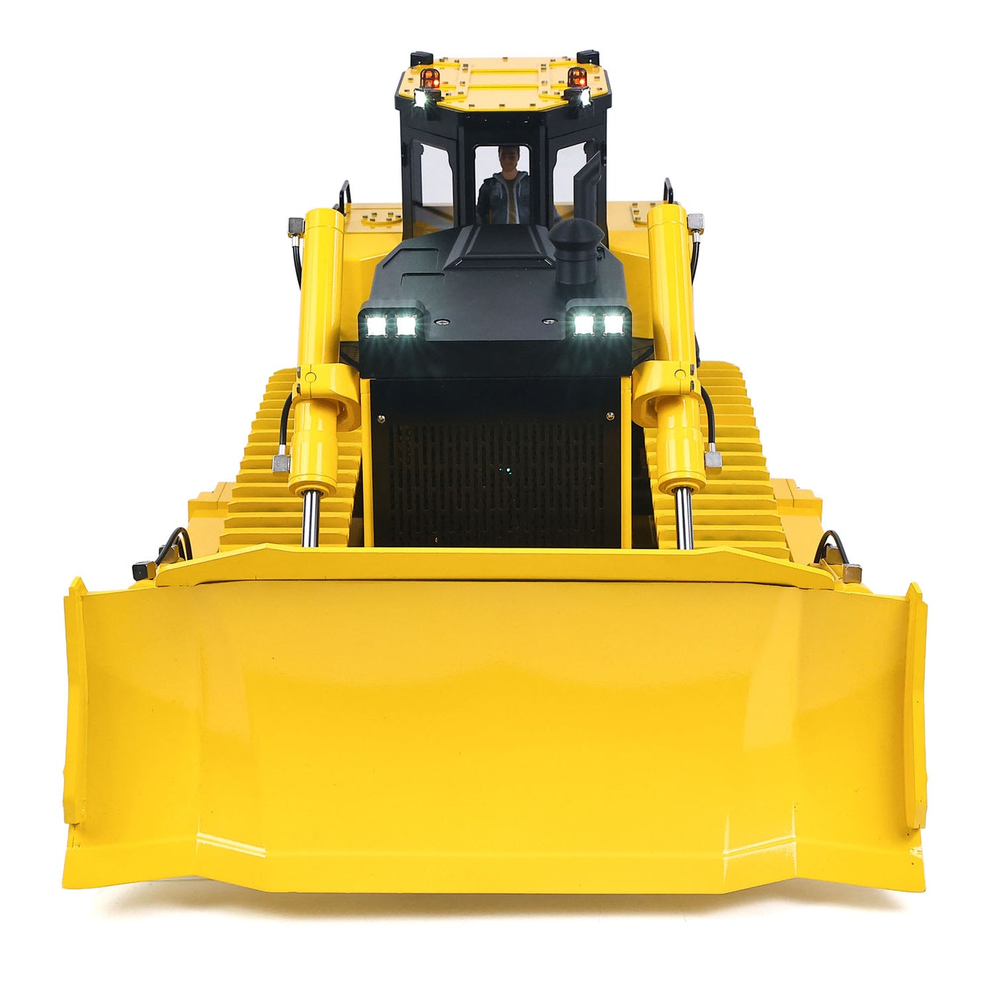 ONLY ONE US Stock Metal 1/12 RC Hydraulic Bulldozer D155AX RTR Heavy Dozer Model 7 Way Valve 1.0L Oil Pump 5 Plows Radio Master TX15 Radio Battery