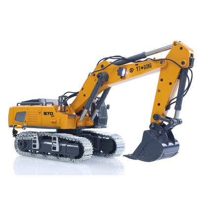 1/50 RC Excavator K970 Engineering Vehicle Remote Control Electric Lifting Digger Metal Bucket Tracks Light Sound RTR Battery