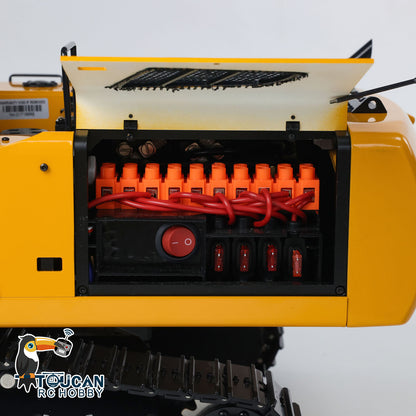 Pelle hydraulique sur chenilles ARTR à 3 bras en métal MTM 1/14 946-3 RC avec godet de démolition