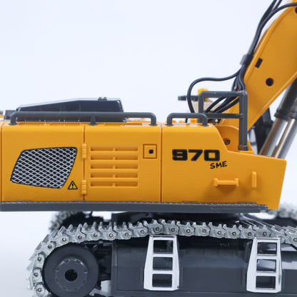 US STOCK 1/50 RC Excavator K970 Engineering Vehicle Remote Control Electric Lifting Digger Metal Bucket Tracks Light Sound RTR Battery