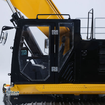 Finished LESU 1/14 Hydraulic RC Excavator 374 C374F Radio Controlled Digger Heavy Machine Construction Car PL18EV LITE Battery