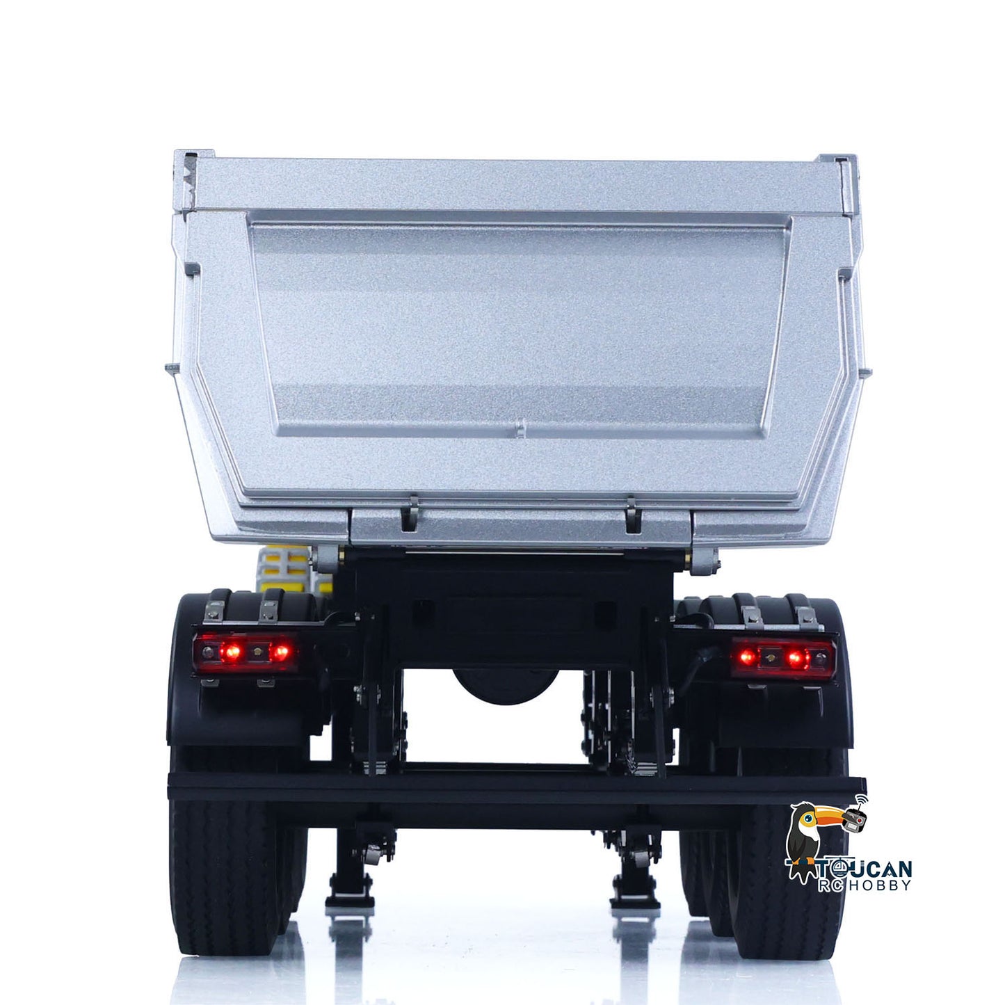 26.1Inches KABOLITE 1/14 Metal Radio Control Semi Trailer Dumper Electric Lifting for RC Tractor Truck SC 770S Light Support Leg