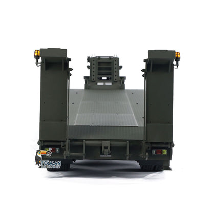 Metal RC Hydraulic Semi Trailer for 1/14 Elefant FAUN SLT-56 Tank Transporter