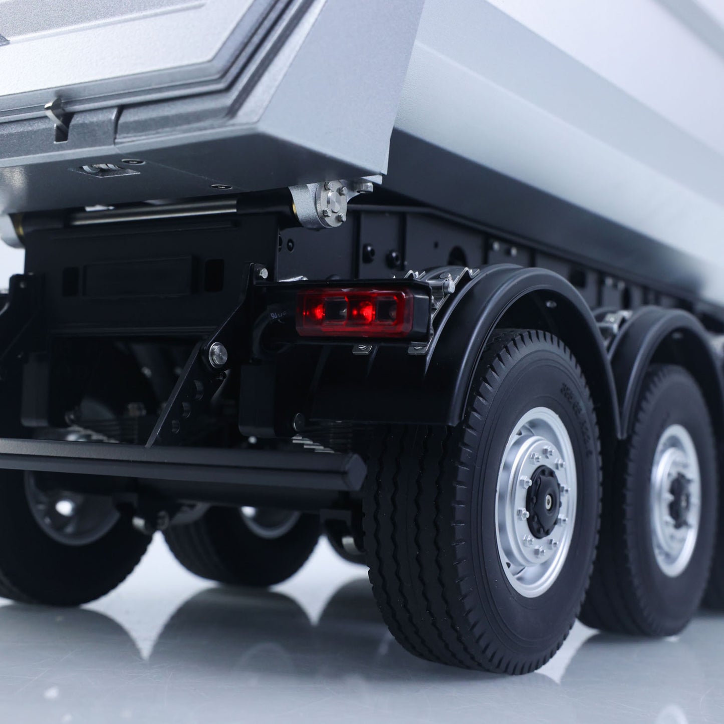 US STOCK 26.1Inches KABOLITE 1/14 Metal Radio Control Semi Trailer Dumper Electric Lifting for RC Tractor Truck 770S Light Support Leg
