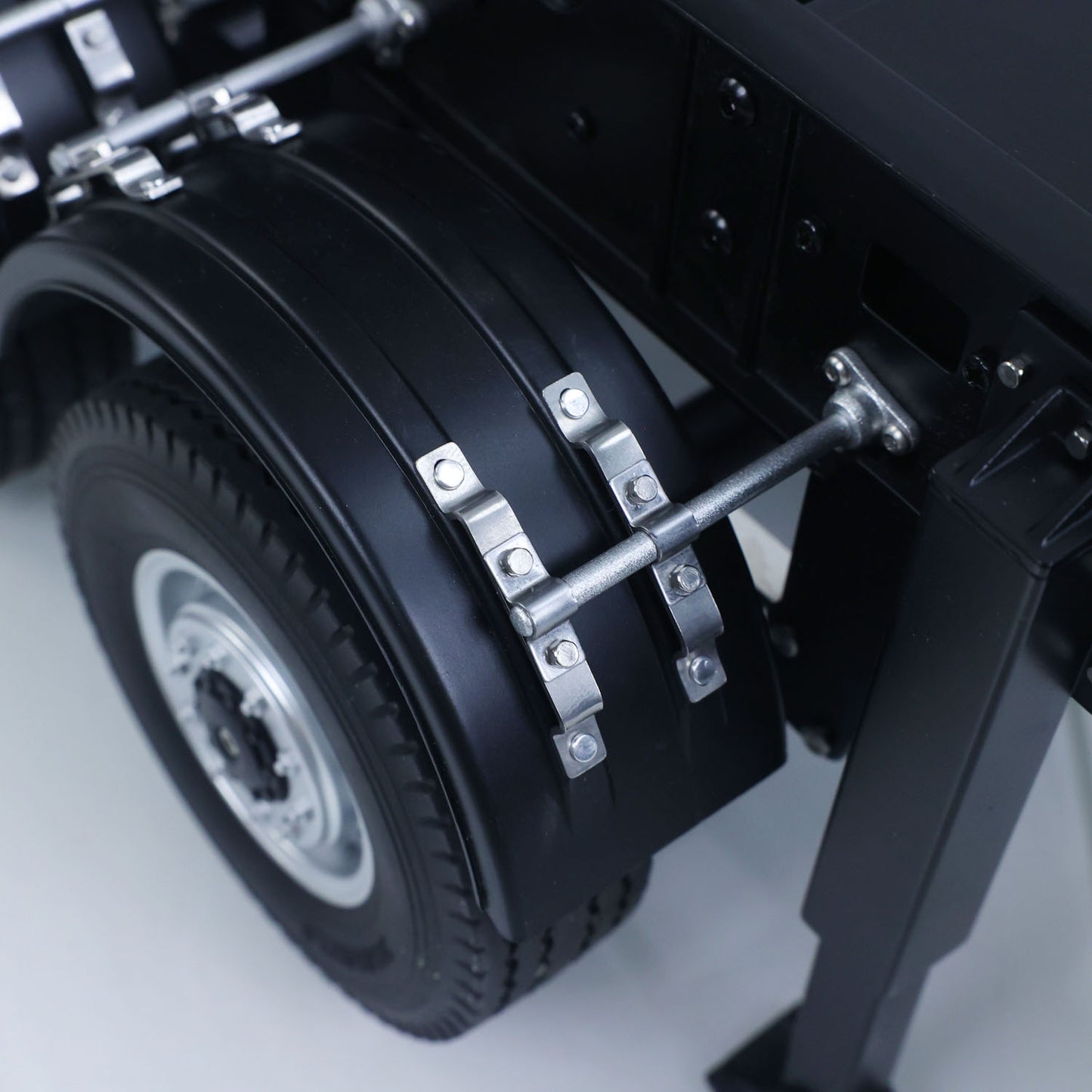 Fast Shipping 26.1Inches KABOLITE 1/14 Metal Radio Control Semi Trailer Dumper Electric Lifting for RC Tractor Truck 770S Light Support Leg
