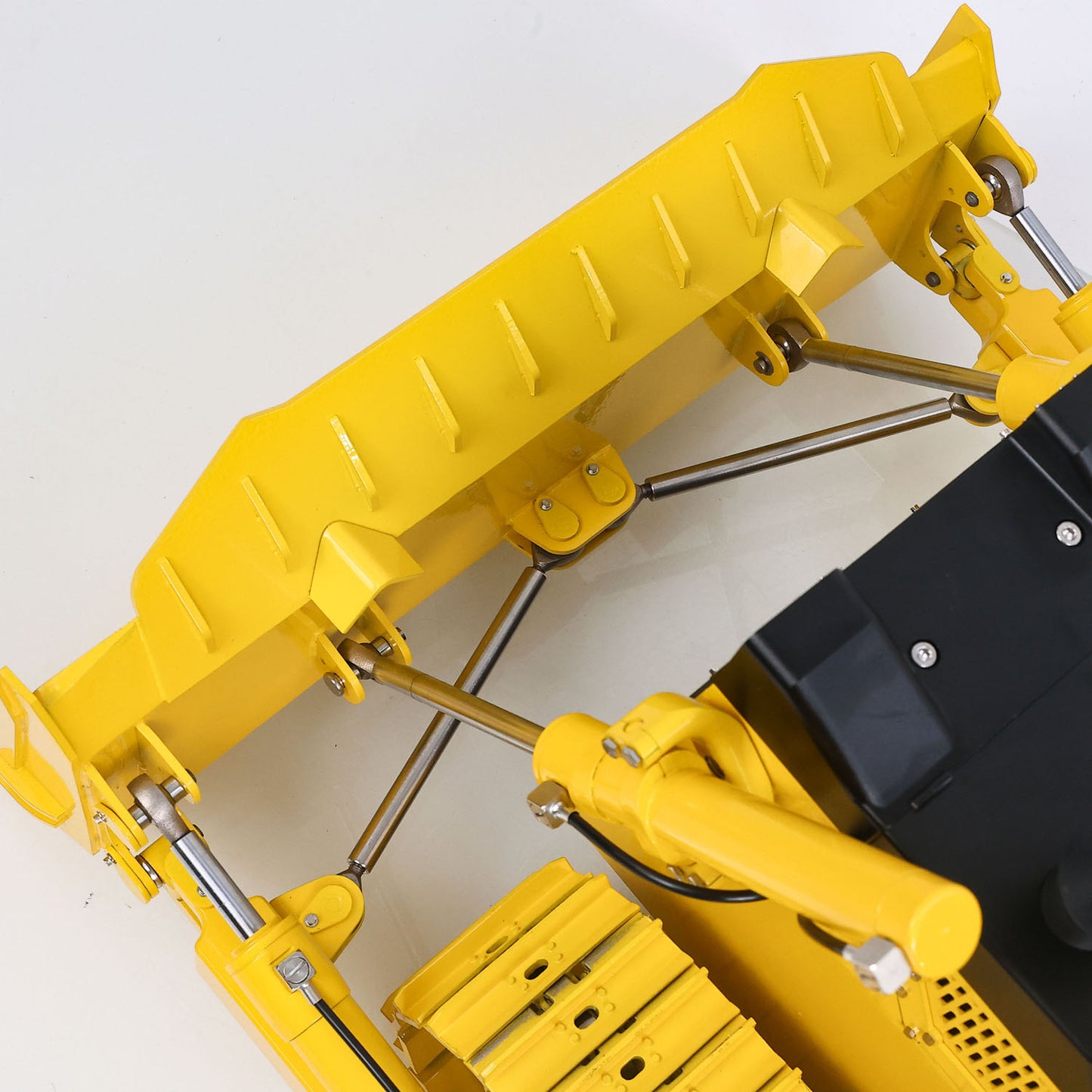 Metal 1/12 RC Hydraulic Bulldozer D155AX RTR Heavy Dozer Model 7 Way Valve 1.0L Oil Pump 5 Plows Radio Master TX15 Radio Battery
