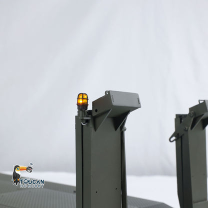 Metal RC Hydraulic Semi Trailer for 1/14 Elefant FAUN SLT-56 Tank Transporter