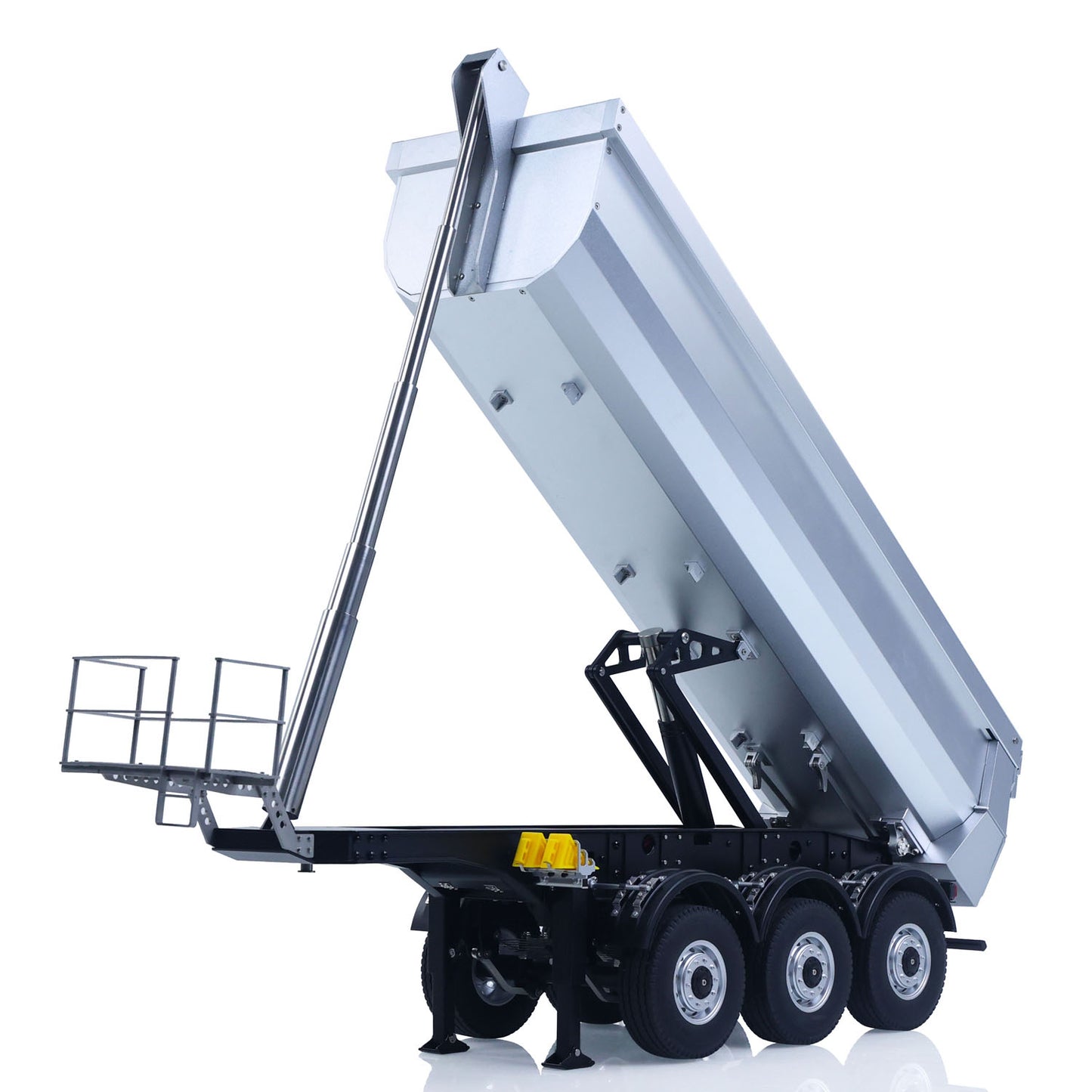Fast Shipping 26.1Inches KABOLITE 1/14 Metal Radio Control Semi Trailer Dumper Electric Lifting for RC Tractor Truck 770S Light Support Leg