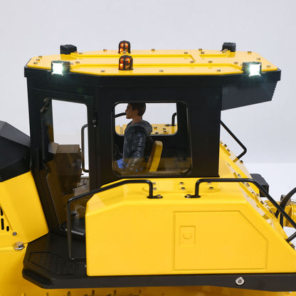 Metal 1/12 RC Hydraulic Bulldozer D155AX RTR Heavy Dozer Model 7 Way Valve 1.0L Oil Pump 5 Plows Radio Master TX15 Radio Battery