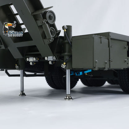 Metal RC Hydraulic Semi Trailer for 1/14 Elefant FAUN SLT-56 Tank Transporter