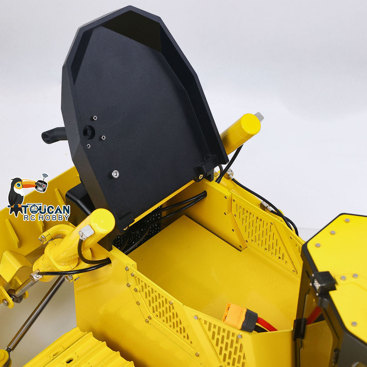 US Stock Metal 1/12 Remote Control Hydraulic Bulldozer D155AX RTR Heavy Dozer Model 7 Way Valve 3.0L Oil Pump 5 Plows Radio Master TX15 Radio Battery