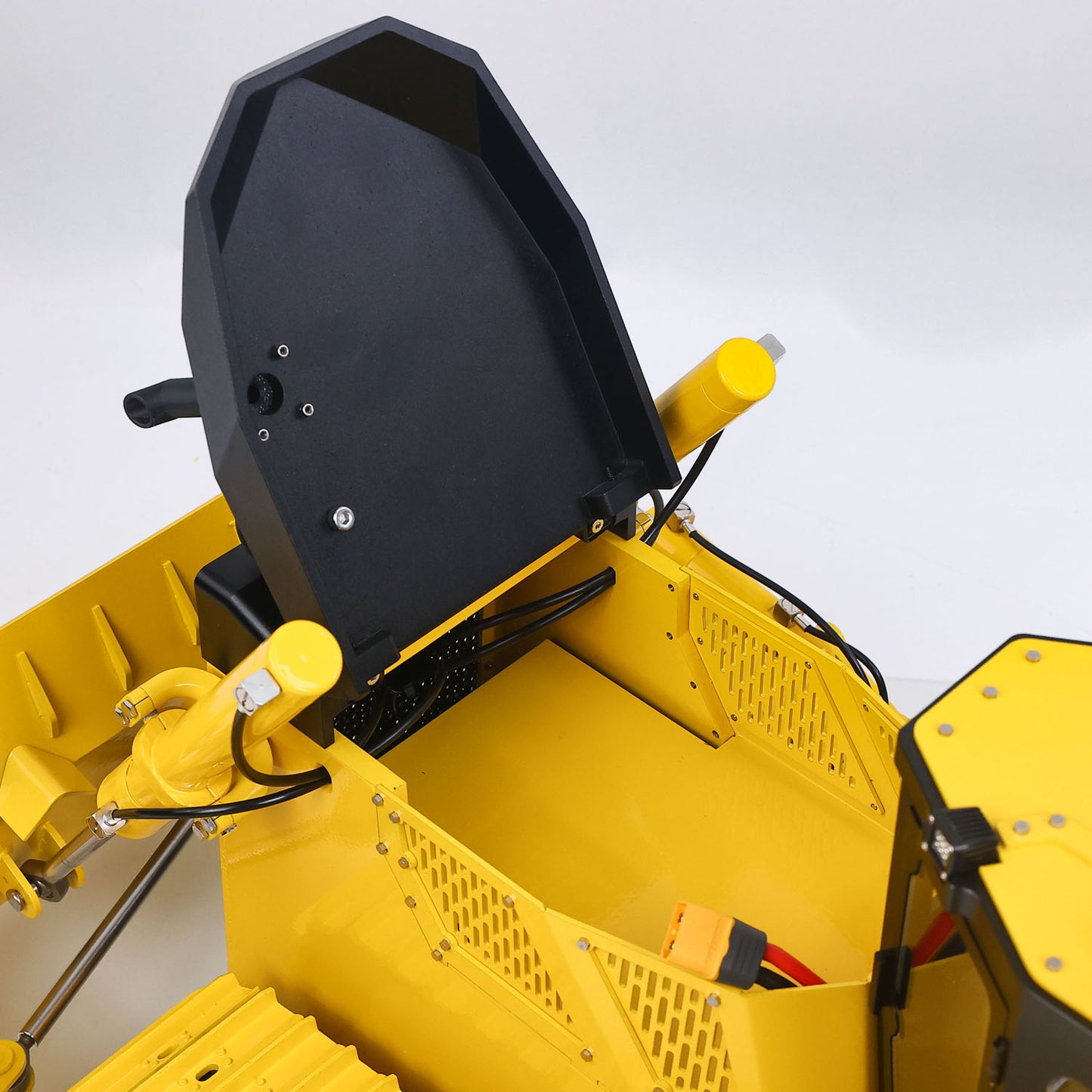 ONLY ONE US Stock Metal 1/12 RC Hydraulic Bulldozer D155AX RTR Heavy Dozer Model 7 Way Valve 1.0L Oil Pump 5 Plows Radio Master TX15 Radio Battery