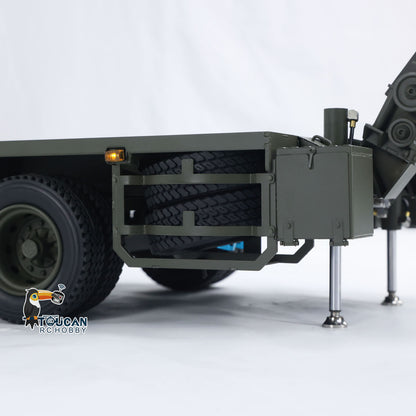 Metal RC Hydraulic Semi Trailer for 1/14 Elefant FAUN SLT-56 Tank Transporter