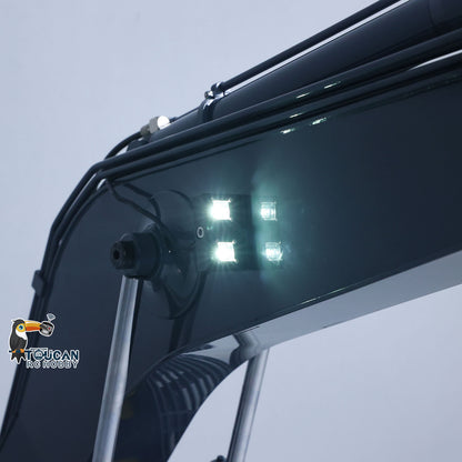 RTR 1/12 Remote Control Hydraulic Excavator 395F Heavy Duty Machine Metal 6CH Valves RC Digger Brushless Motor ESC Quick Coupler