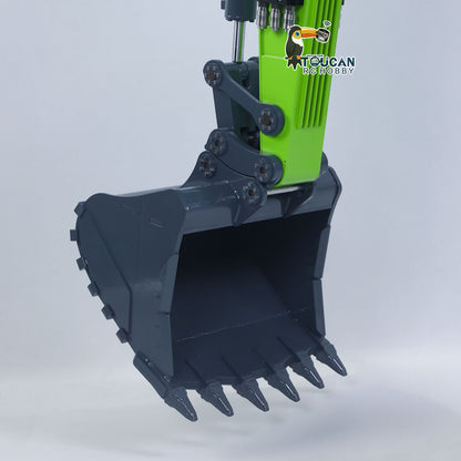 RTR 1/12 Remote Control Hydraulic Excavator 395F Heavy Duty Machine Metal 6CH Valves RC Digger Brushless Motor ESC Quick Coupler