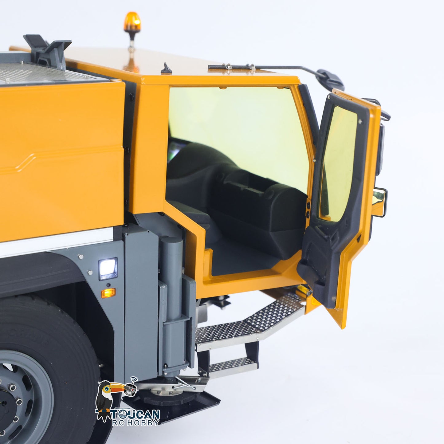 Eyewhale 1/14 All Terrain Remote Control Hydraulic Mobile Crane Truck D1050 Ready to Run FlySky PL18EV Sound Light System