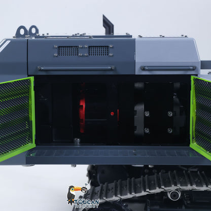 RTR 1/12 Remote Control Hydraulic Excavator 395F Heavy Duty Machine Metal 6CH Valves RC Digger Brushless Motor ESC Quick Coupler