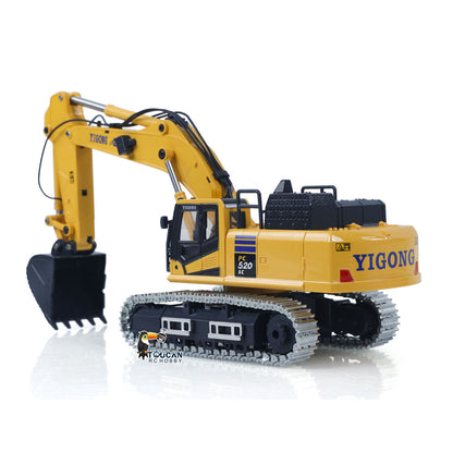 1/50 Electric Remote Control Excavator K970 LR636 PC520 RC Dump Truck Loader Model Lights Sounds Half Metal Desktop Level Gift