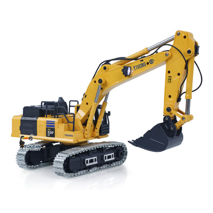 1/50 RC Digger PC520 Electric Liftingl Excavator Engineering?Vehicle Metal Tracks Lights Sound Small Toy Collection