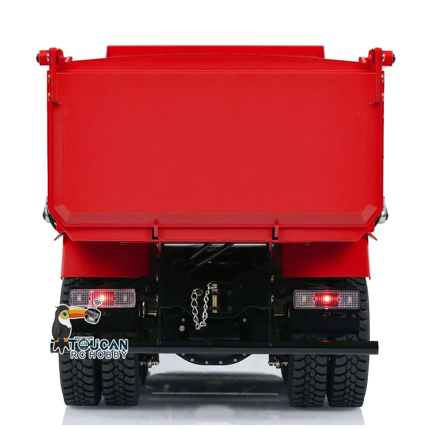 Camion à benne basculante hydraulique PNP assemblé peint en métal 1/14 8x4 avec système sonore et lumineux