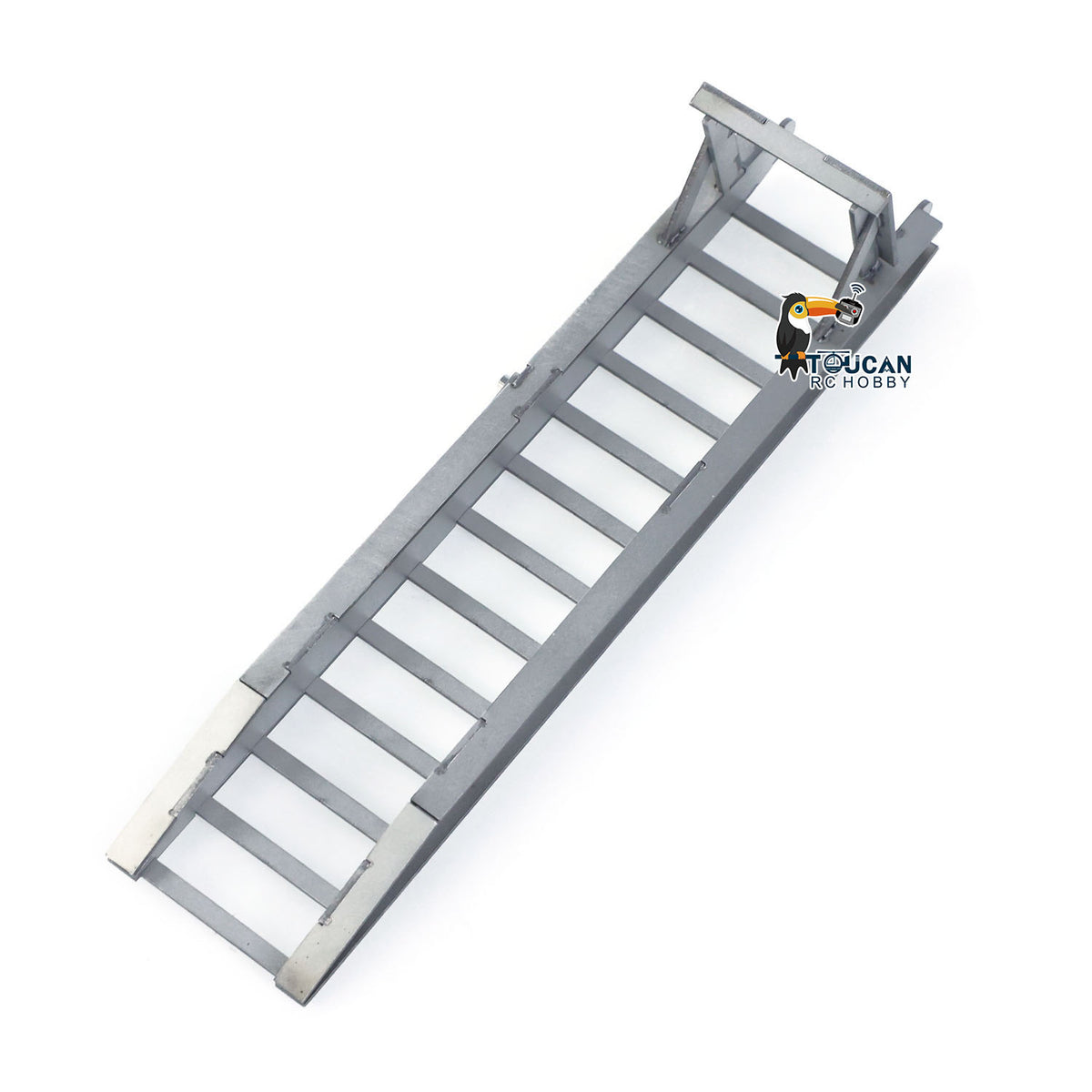 JX Model 1/14 ET2 2Axles Trailer For E20 Remote Control Excavator Support Legs Stainless Steel Tailboard Almost Assembled