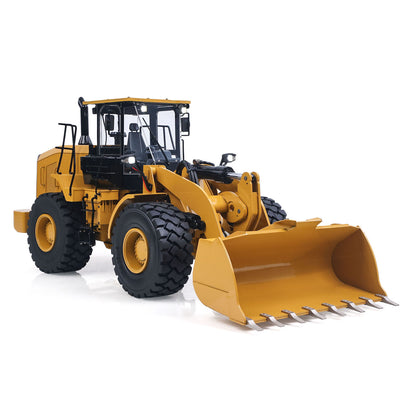23KG DIM 5CH C950 1/12 Metal Remote Control Wheeled Hydraulic Loader Reduction Axle Flysky Radio Battery Charger Light System