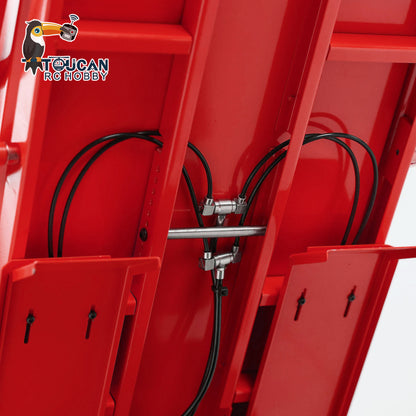 Camion à benne basculante hydraulique PNP assemblé peint en métal 1/14 8x4 avec système sonore et lumineux