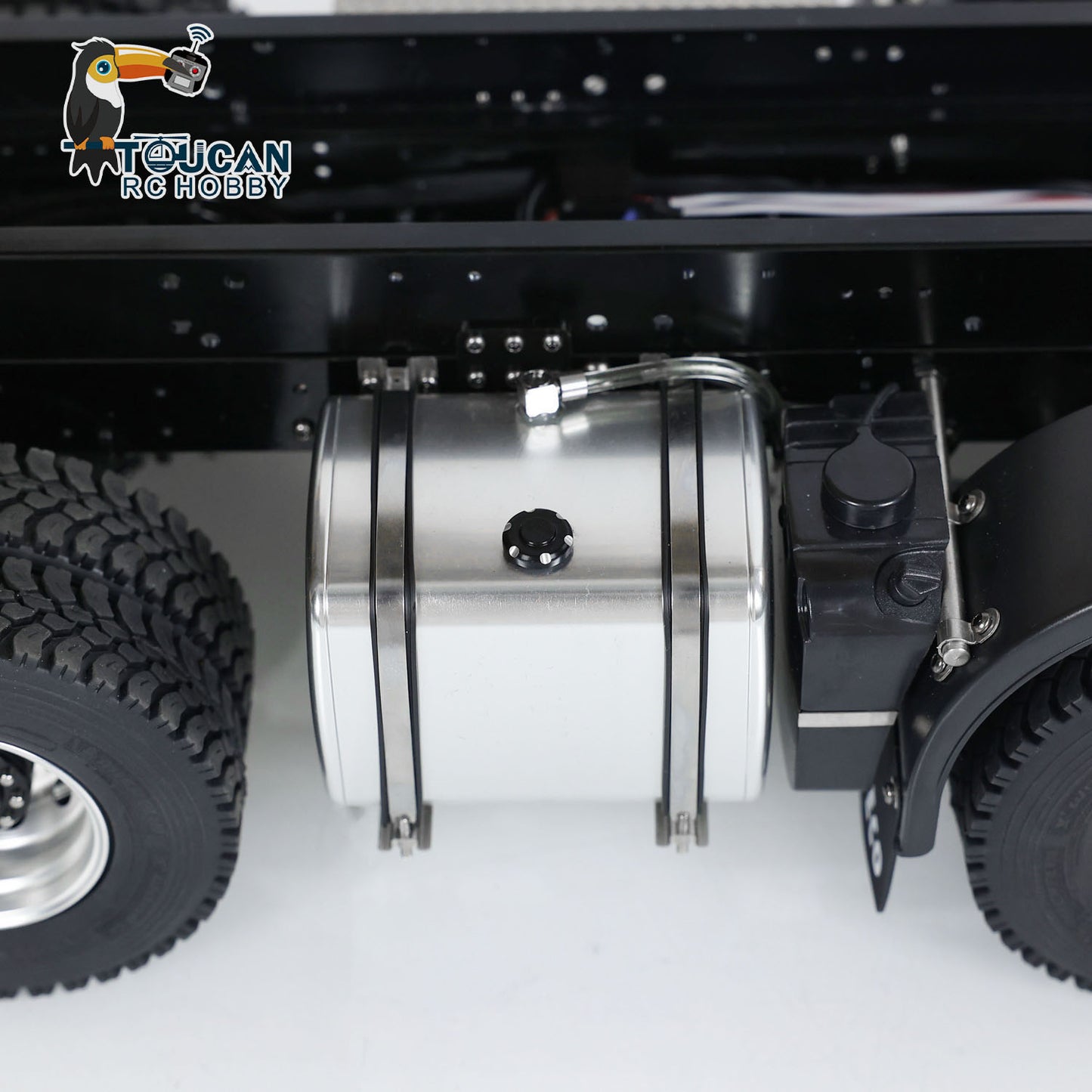 Metal 1/14 8x4 Painted Assembled PNP Hydraulic Flip-over Cover RC Truck Dumper Tipper With Light Sound System