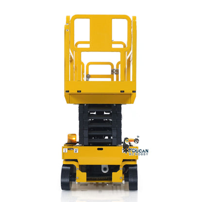 CUT 1/14 Metal Hydraulic Scissor Lift RC Platform Truck TOUCAN Paint Ready to Run Motor ESC Servo I6S Radio Adults Collection