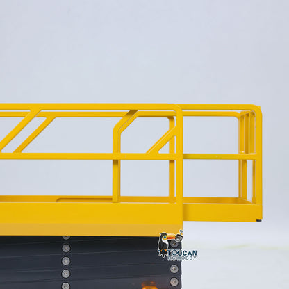 CUT 1/14 Metal Hydraulic Scissor Lift RC Platform Truck TOUCAN Paint Ready to Run Motor ESC Servo I6S Radio Adults Collection