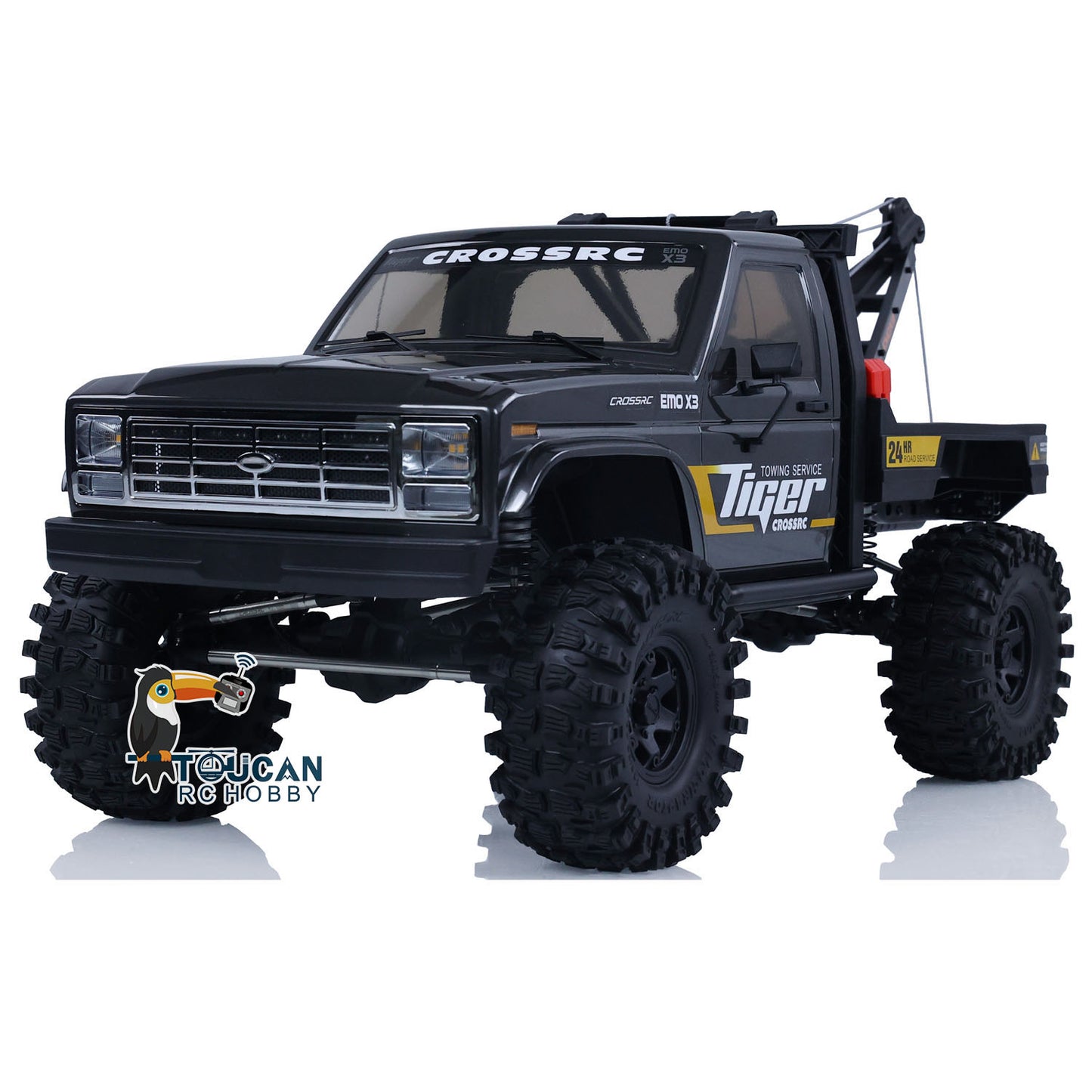 CORSSRC 4WD 1/8 EMO X3 RC Road Rescue Towing Crawler PNP