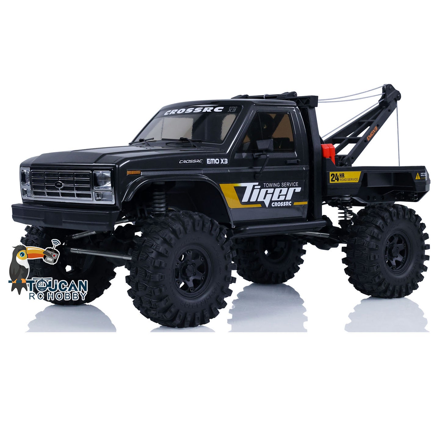 CORSSRC 4WD 1/8 EMO X3 RC Road Rescue Towing Crawler PNP