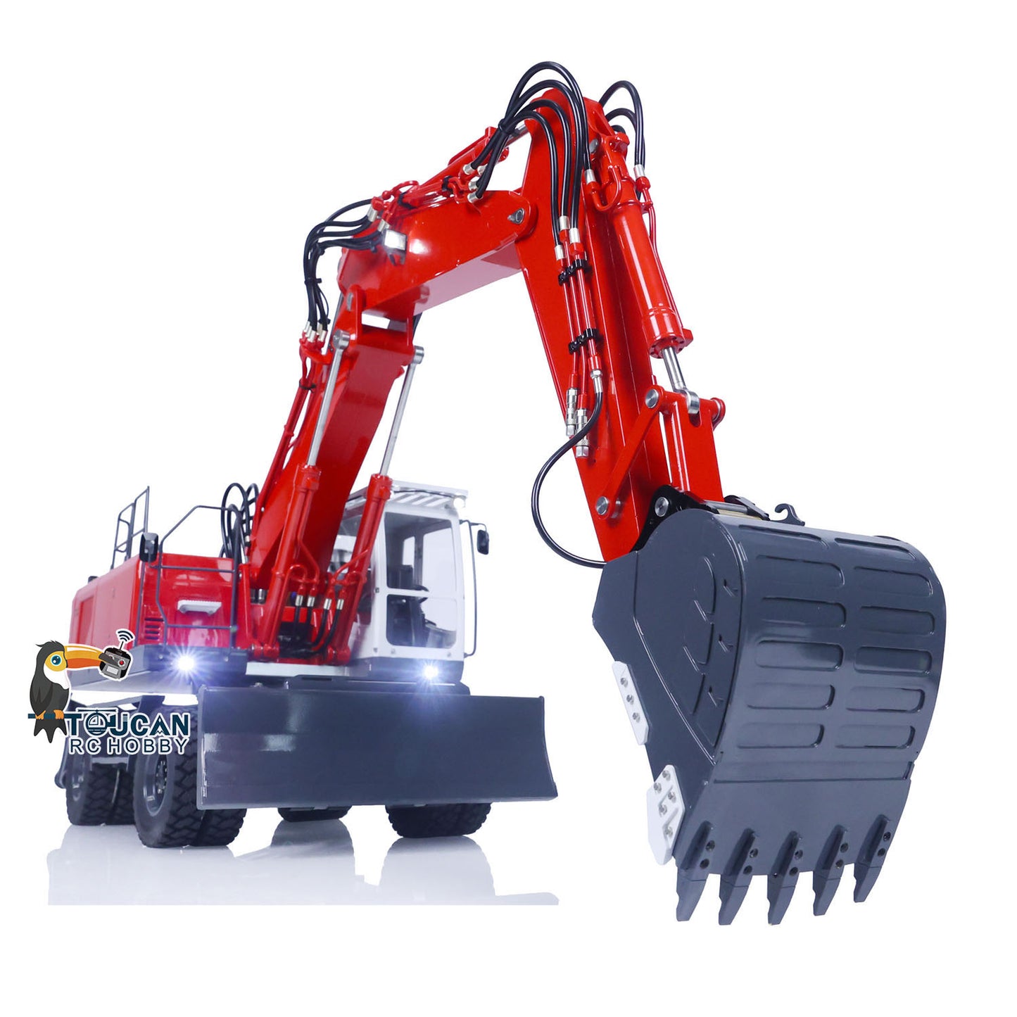 LESU 3 Arms 1/14 ET30H RC Hydraulic Excavator Wheeled Digger PNP