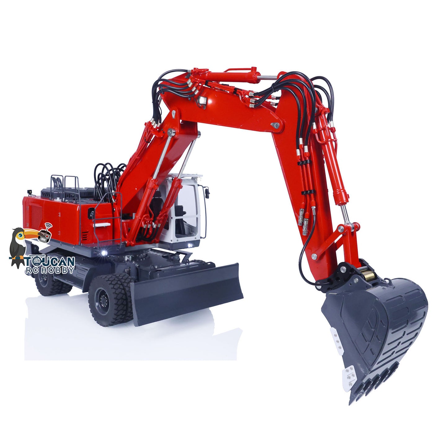 LESU 3 Arms 1/14 ET30H RC Hydraulic Excavator Wheeled Digger PNP