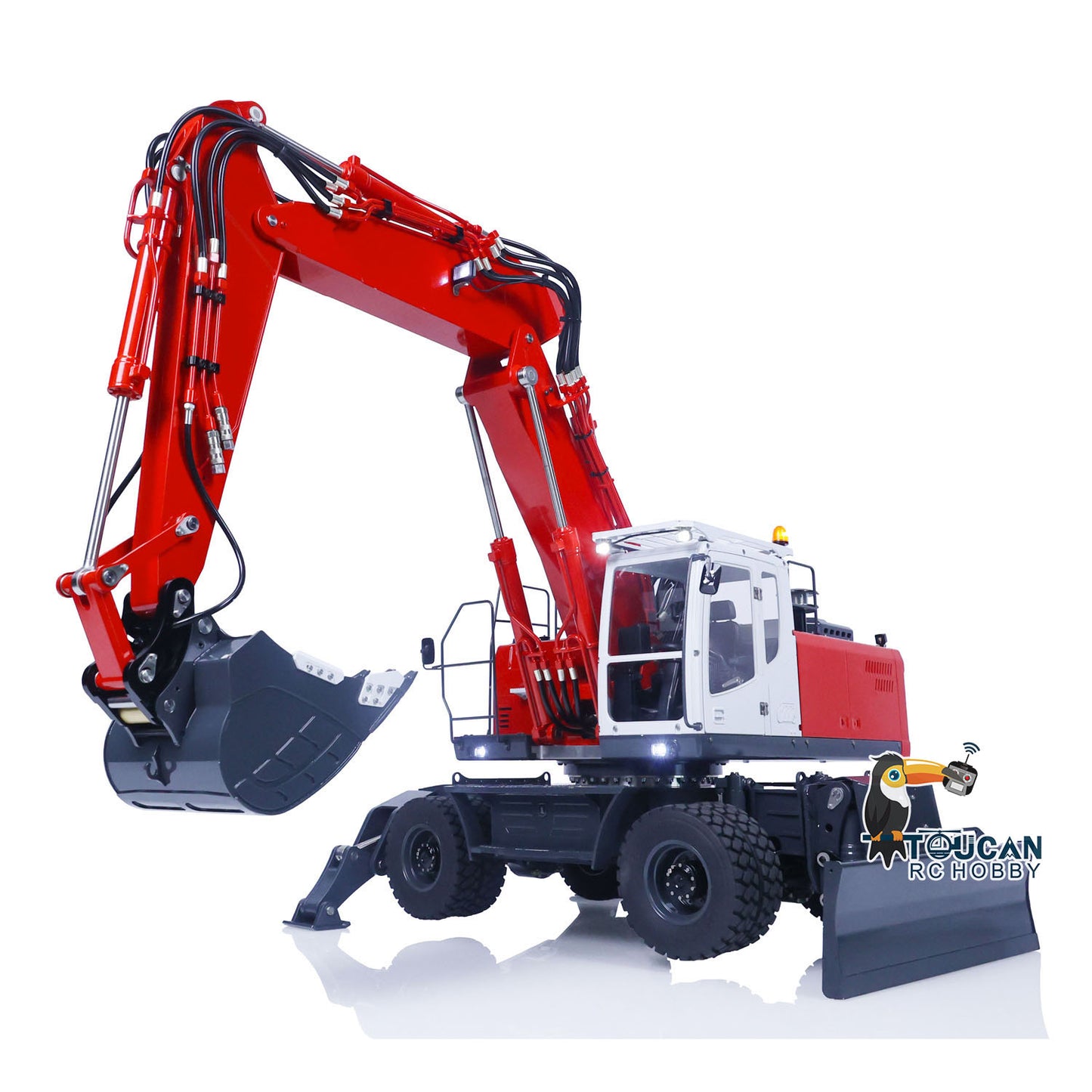 LESU 3 Arms 1/14 ET30H RC Hydraulic Excavator Wheeled Digger PNP