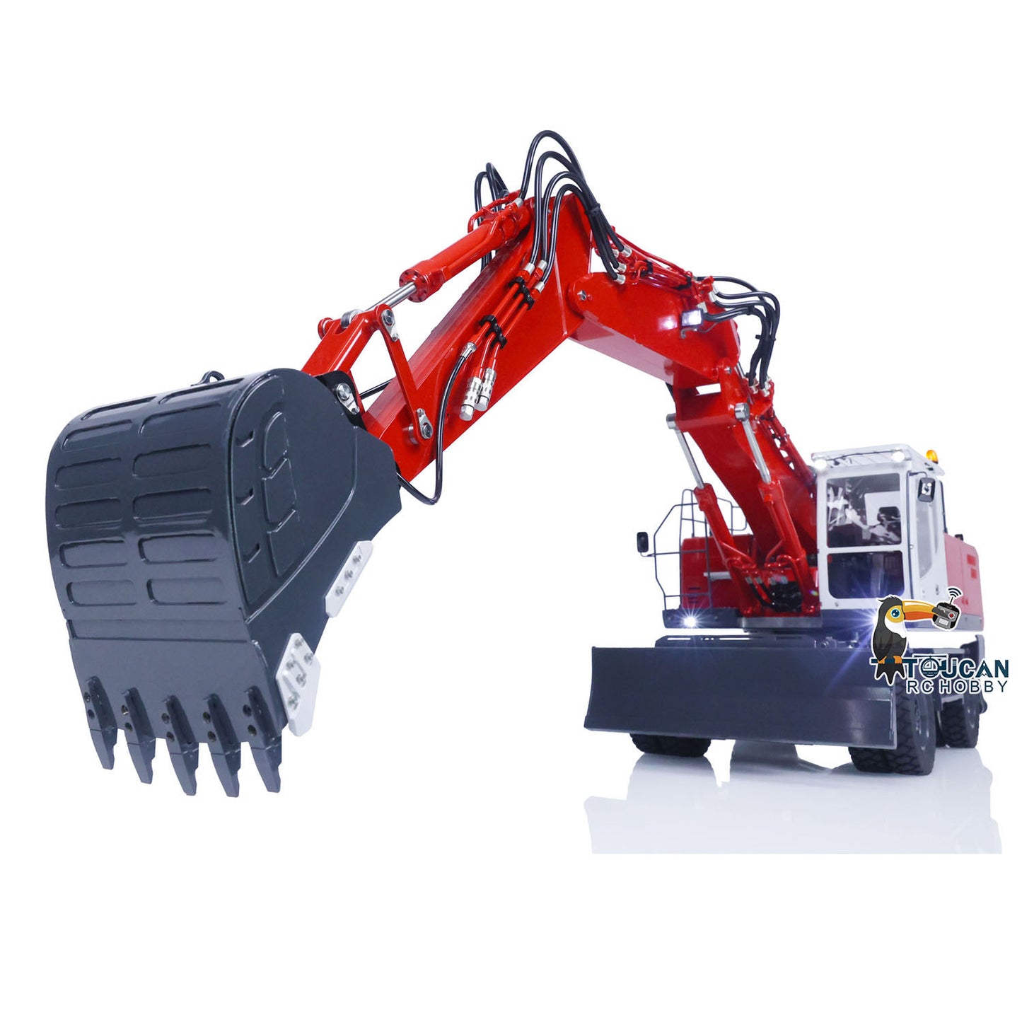 LESU 3 Arms 1/14 ET30H RC Hydraulic Excavator Wheeled Digger PNP