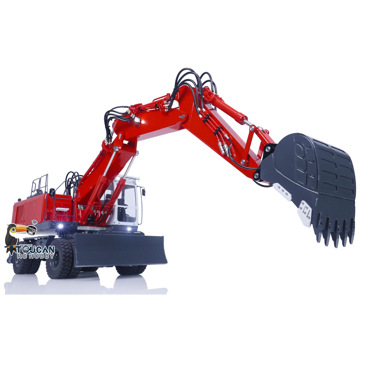 LESU 3 Arms 1/14 ET30H RC Hydraulic Excavator Wheeled Digger PNP