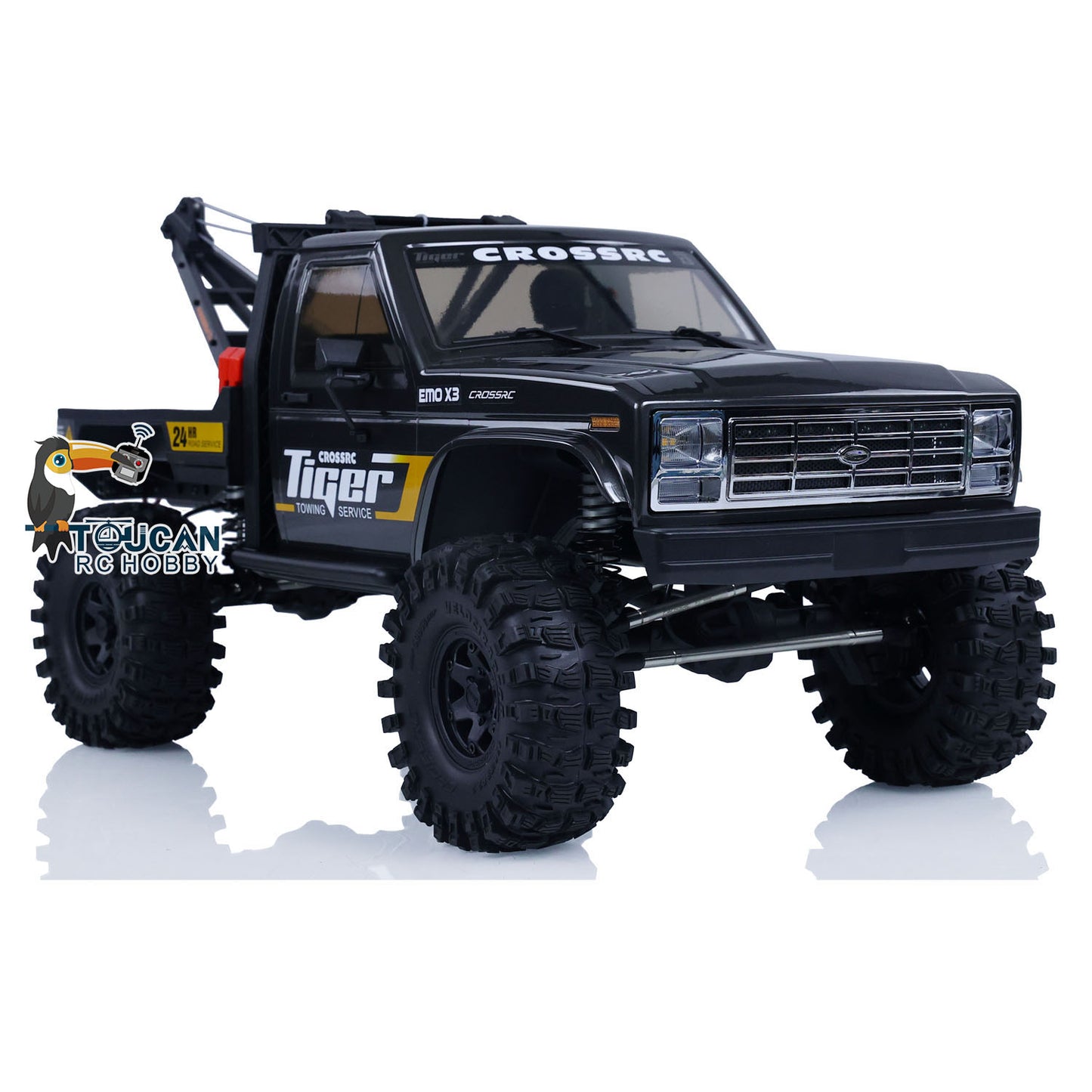 CORSSRC 4WD 1/8 EMO X3 RC Road Rescue Towing Crawler PNP