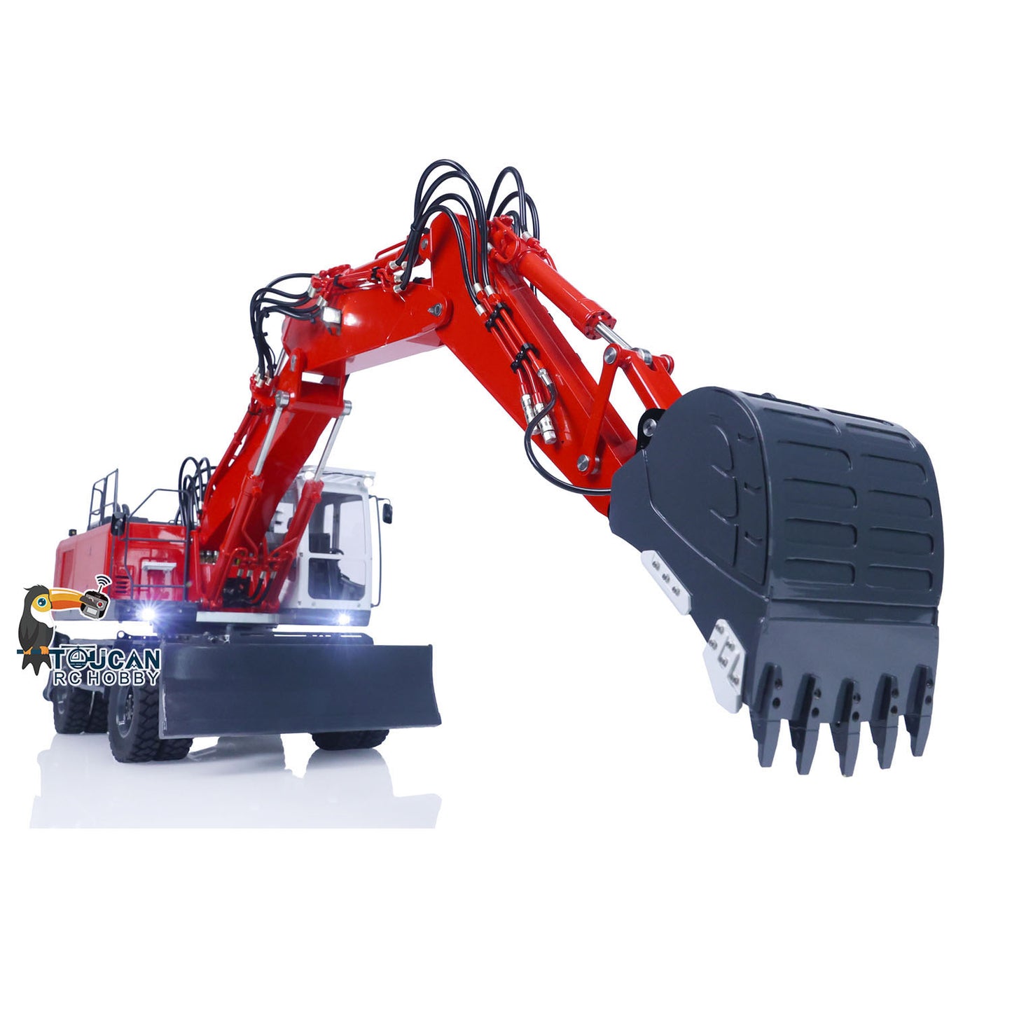 LESU 3 Arms 1/14 ET30H RC Hydraulic Excavator Wheeled Digger PNP