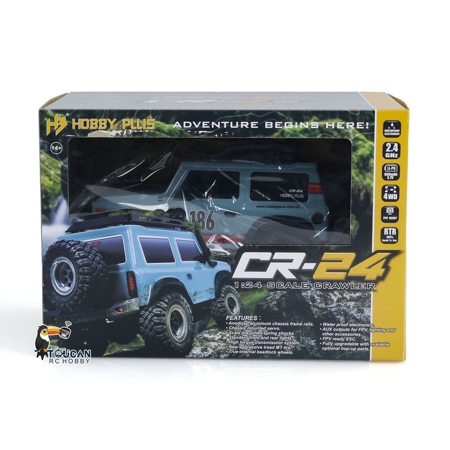 IN STOCK 1:24 4WD RC Rock Crawler Car 4x4 Mini Radio Control Climbing Off-road Vehicles